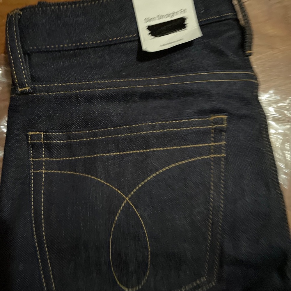 Calvin Klein blue jeans